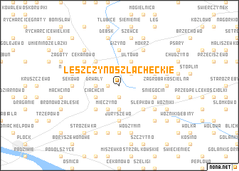 map of Leszczyno Szlacheckie