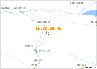 map of Leszno Górne