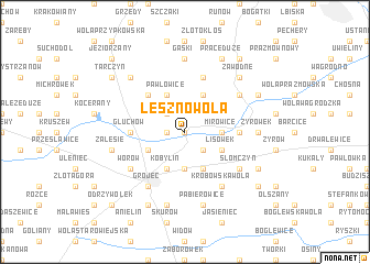 map of Lesznowola