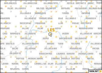 map of Les