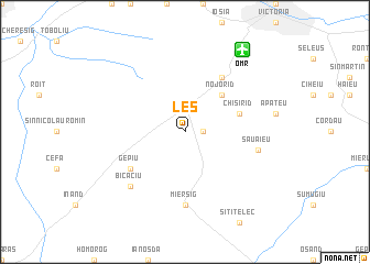 map of Leş