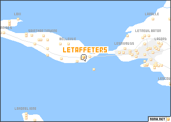 map of Le Taffeters