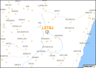 map of Letaj