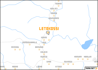 map of Letakossi