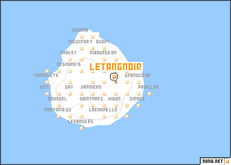 map of LʼÉtang Noir