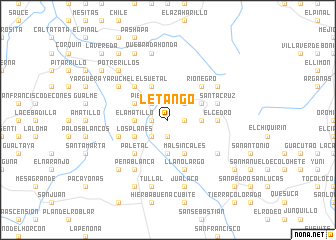 map of Letango