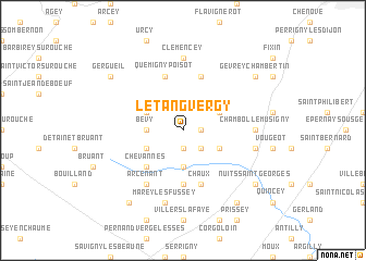 map of LʼÉtang-Vergy