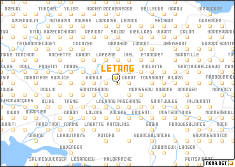 map of LʼÉtang