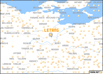 map of LʼÉtang