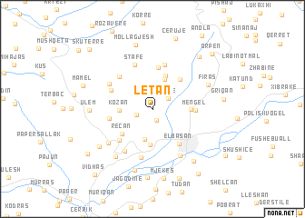 map of Letan