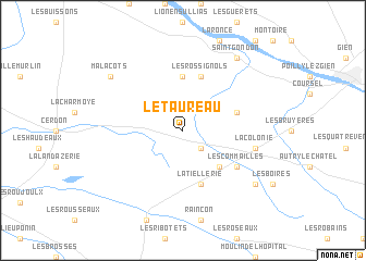map of Le Taureau