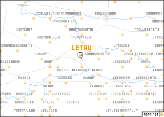 map of Le Tau