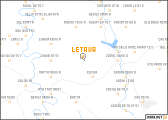 map of Letava