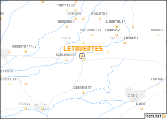 map of Létavértes