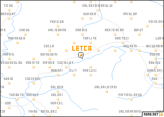 map of Letca