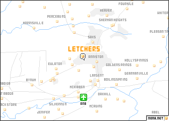 map of Letchers