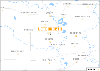 map of Letchworth