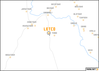 map of Letco