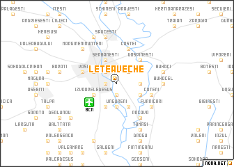 map of Letea Veche