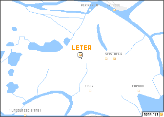 map of Letea