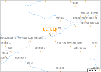 map of Le Tech