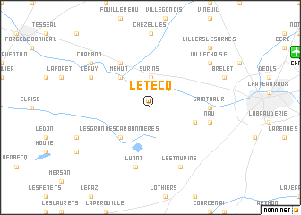 map of Le Tecq