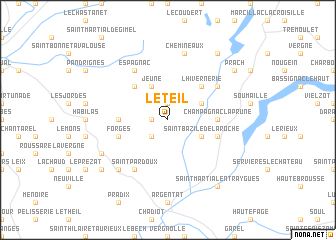 map of Le Teil