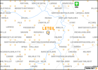 map of Le Teil