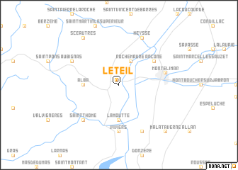 map of Le Teil