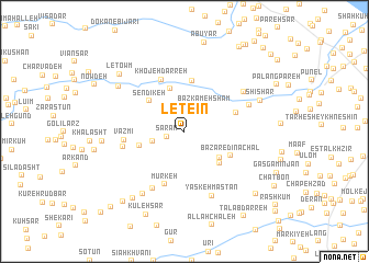 map of Leţe\