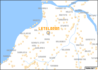 map of Letelaran