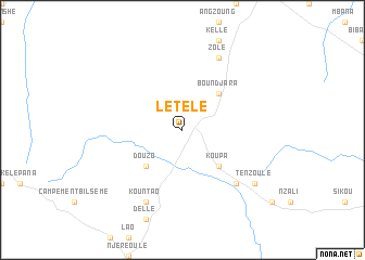 map of Letele