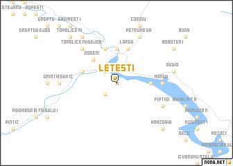 map of Leţeşti