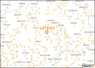 map of Letevci