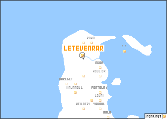 map of Létévenrar