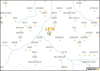 map of Letē