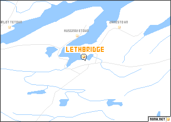 map of Lethbridge