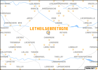 map of Le Theil-de-Bretagne