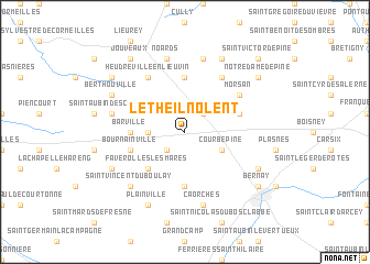 map of Le Theil-Nolent