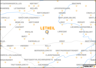 map of Le Theil