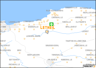 map of Le Theil