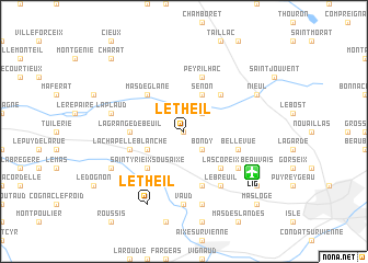 map of Le Theil