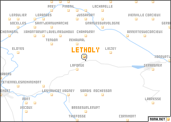 map of Le Tholy