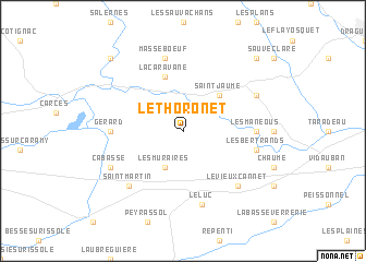 map of Le Thoronet