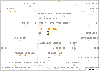 map of Le Thour