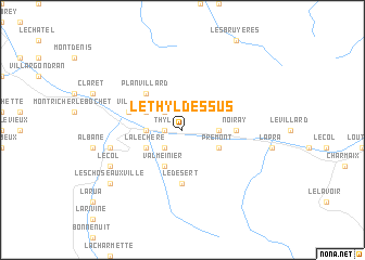 map of Le Thyl-Dessus