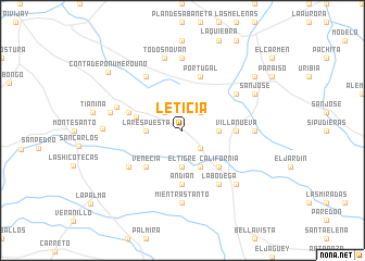 map of Leticia