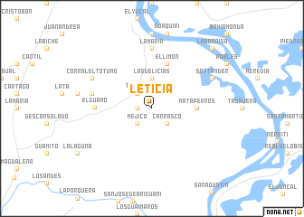 map of Leticia