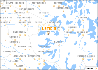 map of Leticia