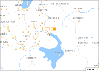 map of Leticia